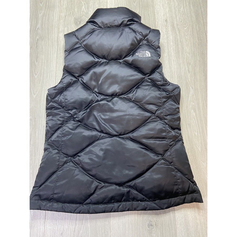 The North Face Vest Women Small Black Puffer Goose Down 550 Outdoor Hiking Ski - Picture 3 of 13